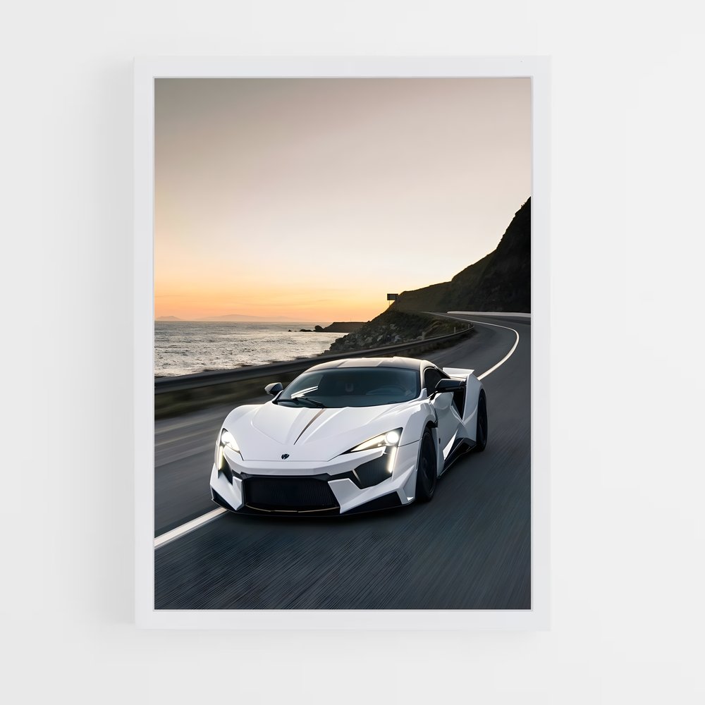 Poster spectaculaire de la Lykan Hypersport – affiche W Motors (vue 3)